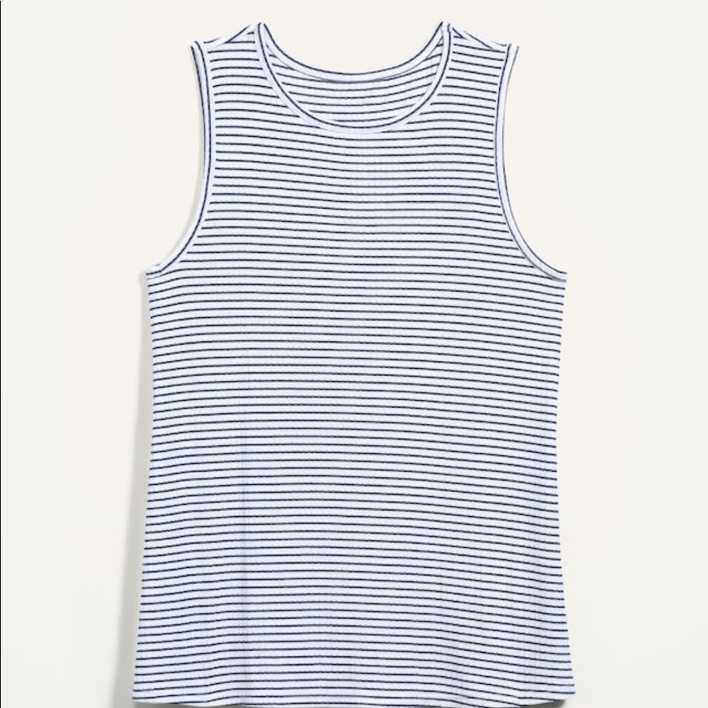 White and black old navy comfy tank top womens S